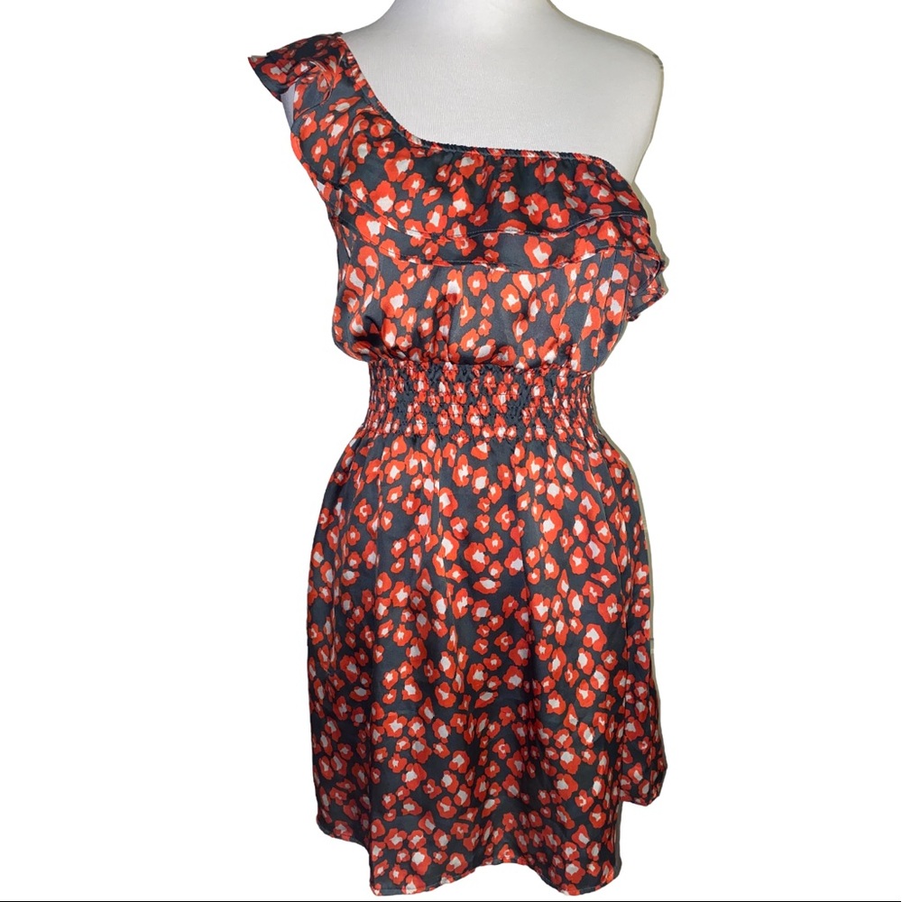 Timing ruffle asymmetrical leopard 🐆 print summer dress!